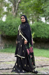 Gulposh (گُل پوش) – Black Sharara Set