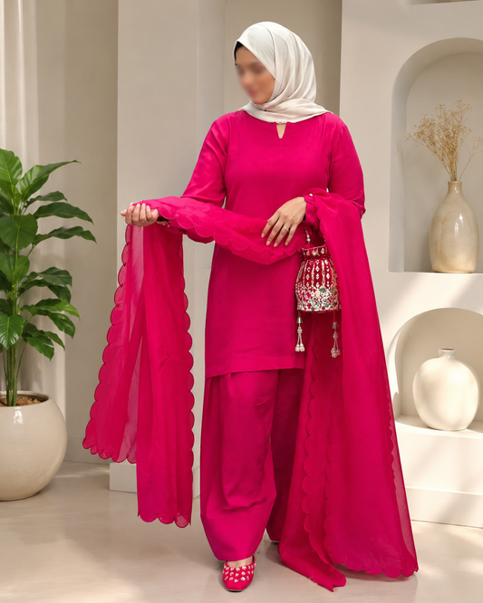 Farshi Salwar Set – Pink