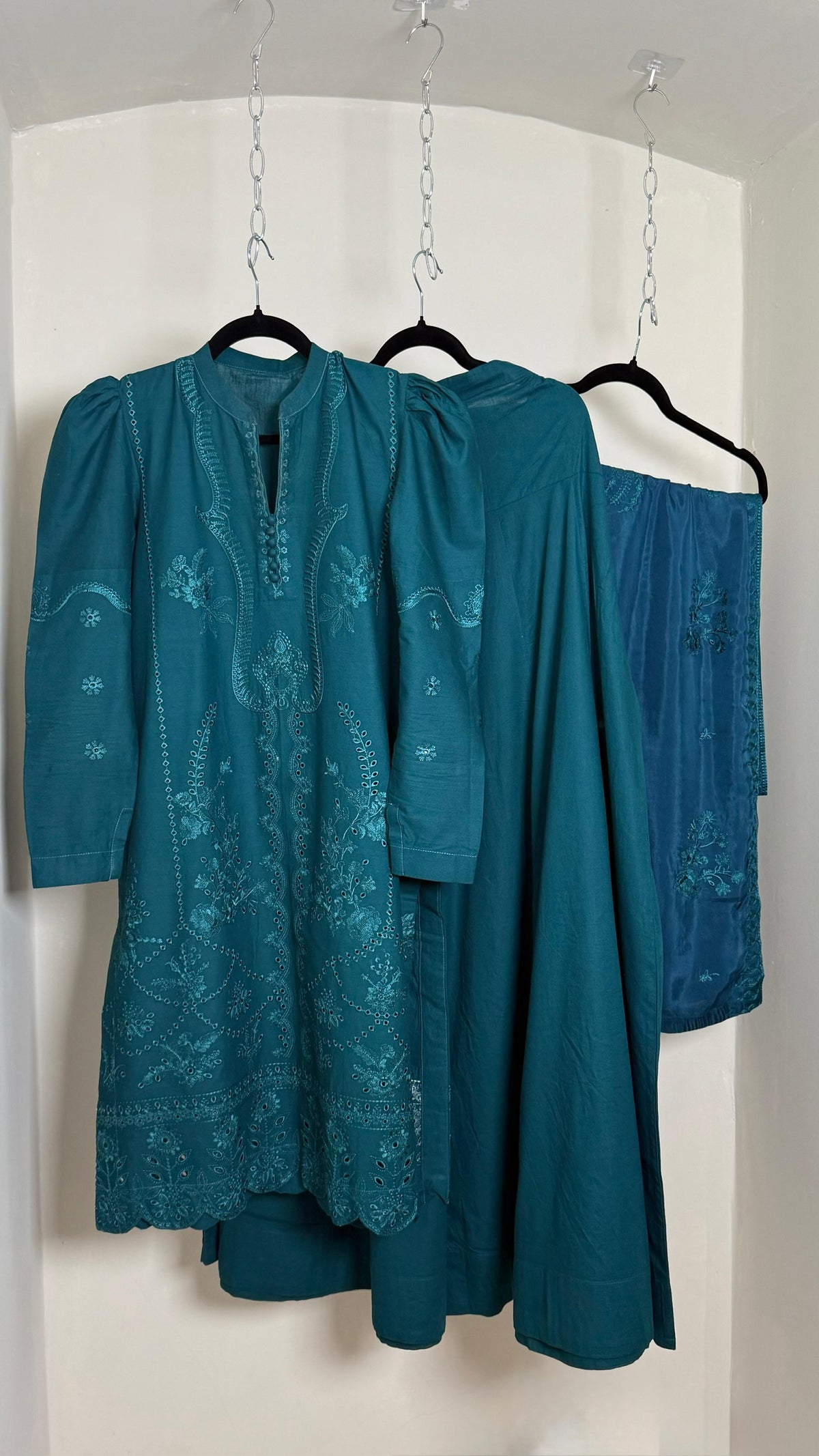 Blue Sharara – Chikankari Set