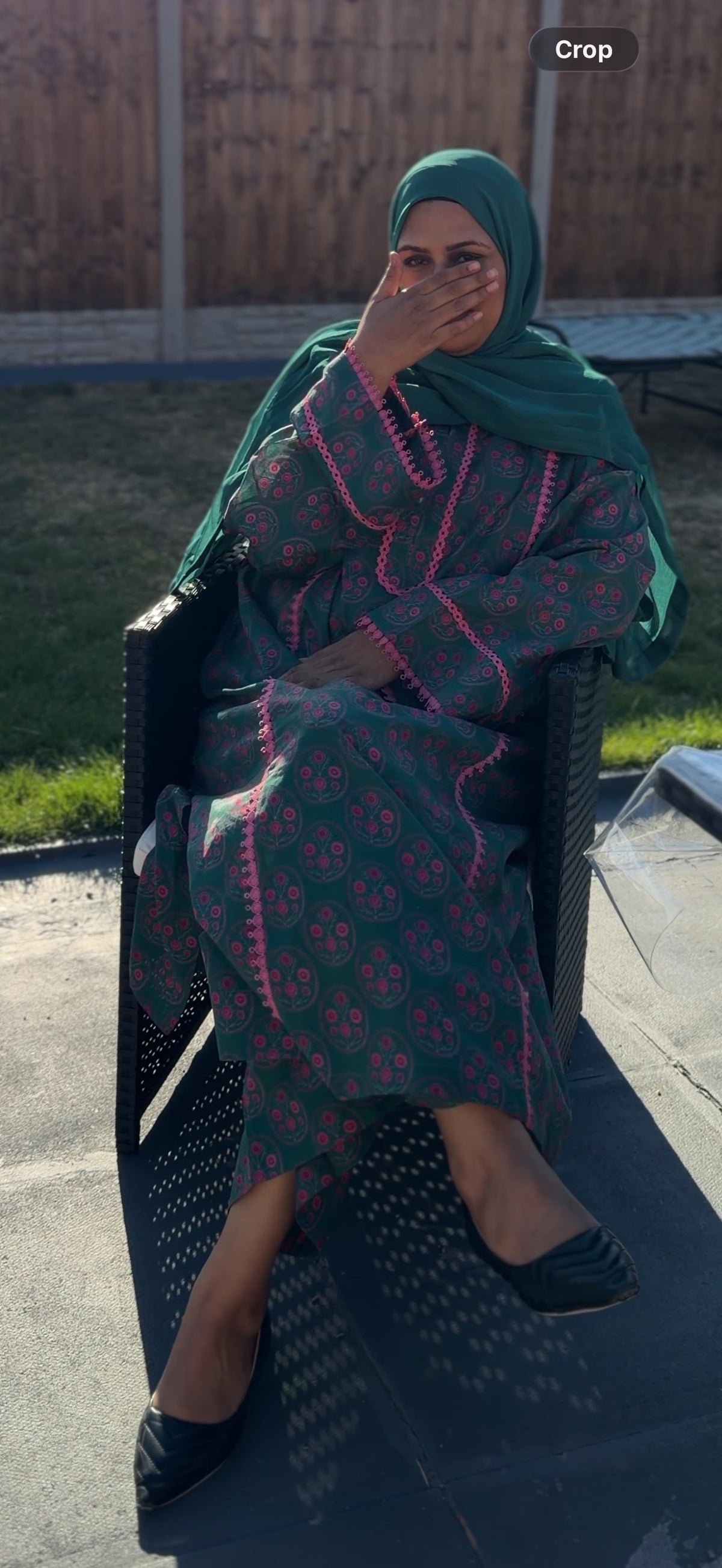 Green Kaftan Set