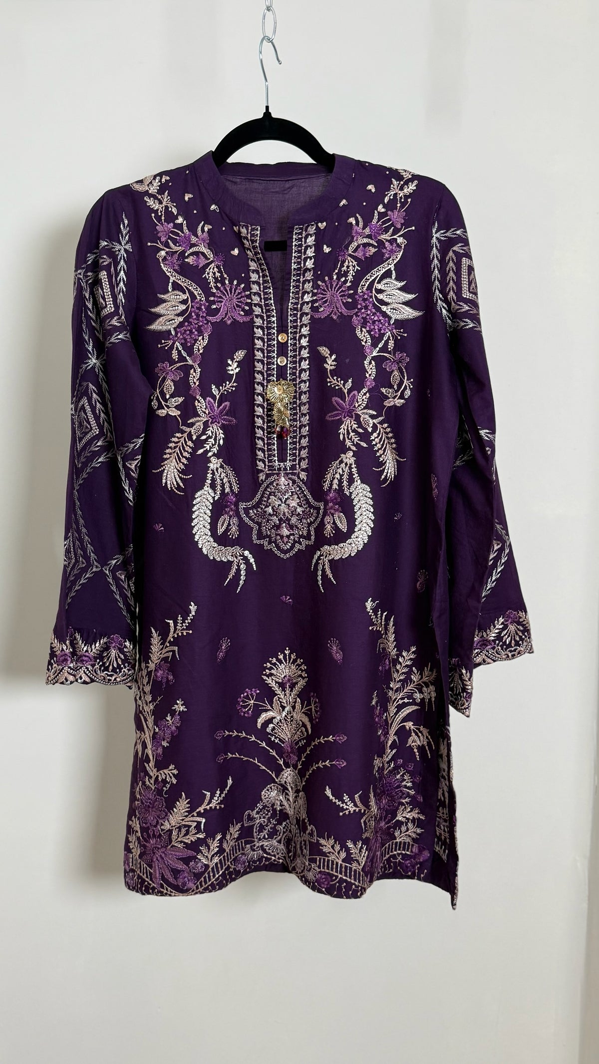 Casual Purple Gharara Set