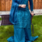 Blue Sharara – Chikankari Set