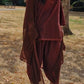 Brown Balloon Salwar Set